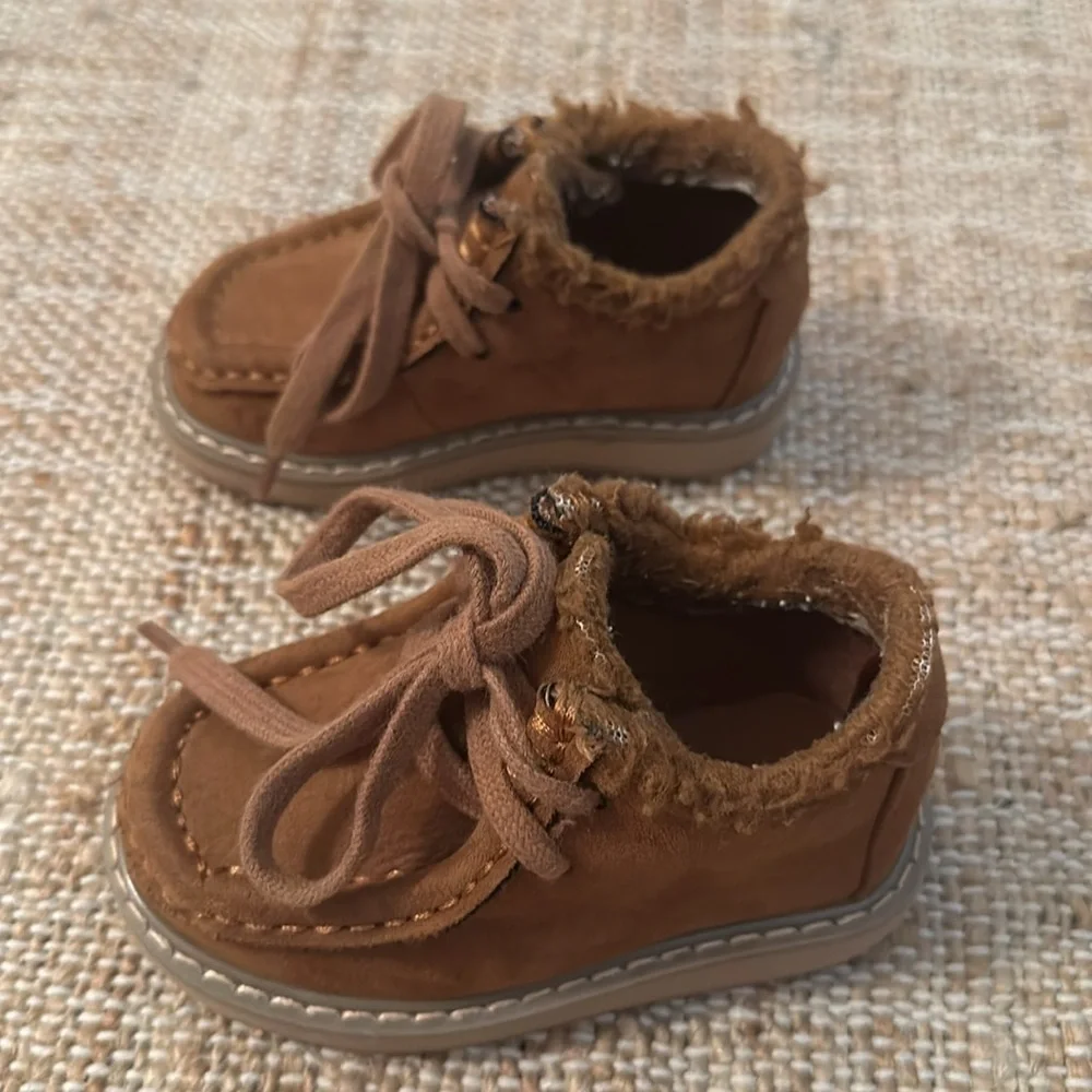 Gap Toddler Sherpa Moc Boots Brown Size 5